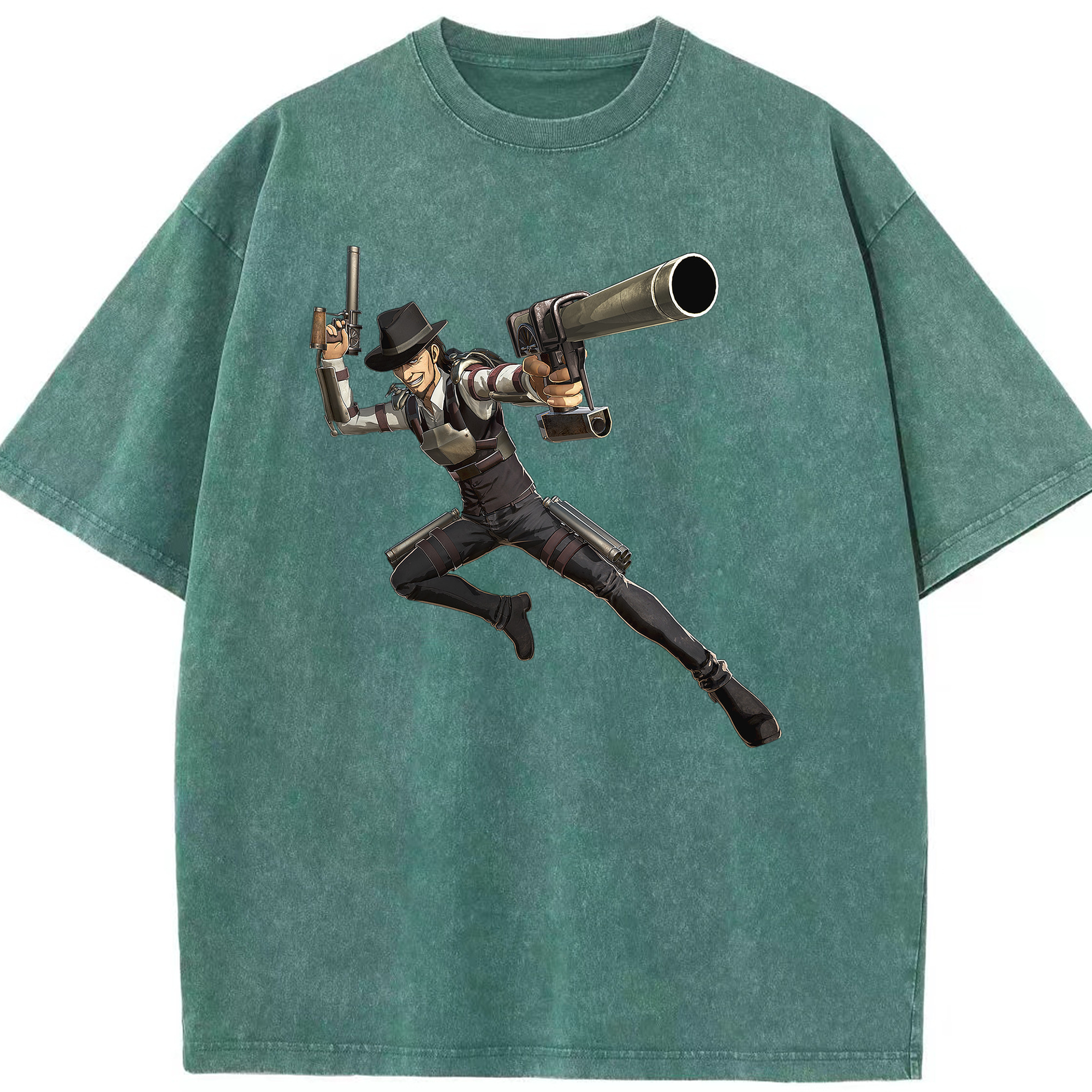 （画像用） 進撃の巨人 Attack on Titan 綿100% ヴィンテージ風 半袖Tシャツ（フロントプリント）
